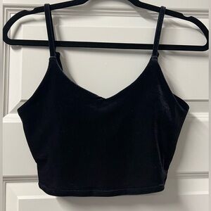 NWOT Athleta Velvet Elation Bra  - Dark Navy Blue - Small A-C